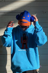 Walter Van BeirendonCK large hoodie AW22-23 8006 blue